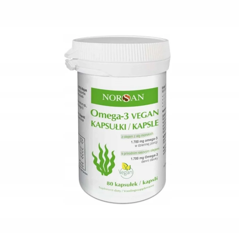 Norsan Kwasy Omega 3 Vegan 80 kapsułek