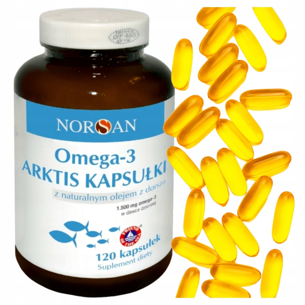 Suplementacja tranu w kapsułkach norsan arktis omega 3