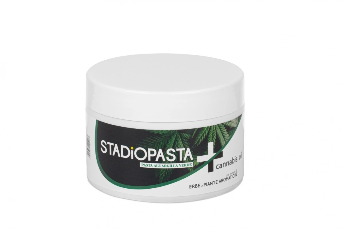 zwyrodnienie kolana co miejscowo STADiOPASTA PLUS kremowa-pasta z olejem konopnym na kontuzje i urazy